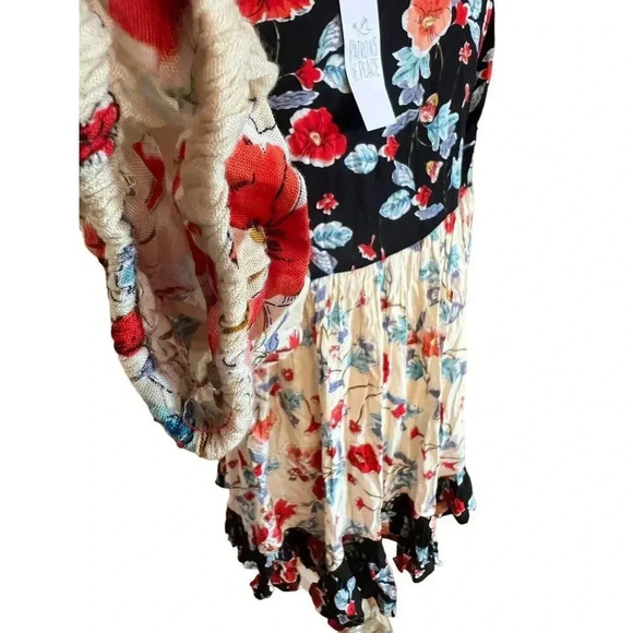 patrons of peace NWT womens tunic dress floral boho babydoll ruffled size medium - Picture 7 of 10